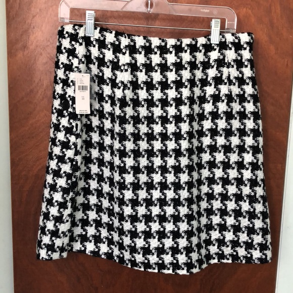 ANTHROPOLOGIE ELVIRA HOUNDSTOOTH MINI SKIRT (NEW) - Picture 3 of 7